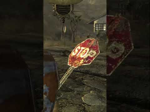 I never noticed this visual gag in Goodsprings before (did they not see the sign) #fallout #newvegas