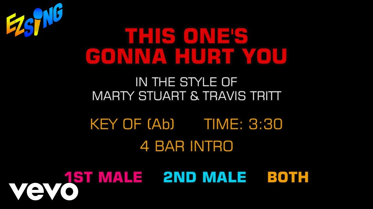Marty Stuart - This One's Gonna Hurt You Karaoke 🎤