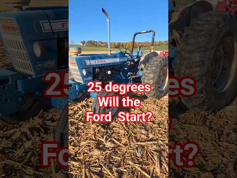 Cold Start on the Ford 7000 then corn harvest continues! #agriculture #corn #farm #farming #tractor