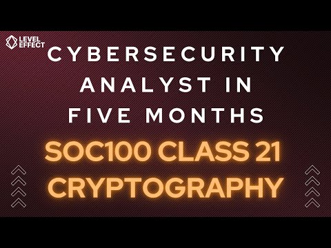 SOC100 C21 Asymmetric & Symmetric Encryption, Hashing, Encoding, Decoding, Cryptography, TLS