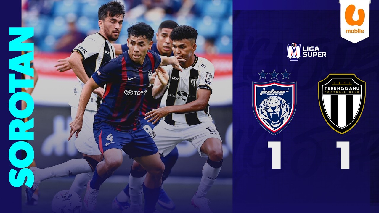 JDT 1-1 Terengganu FC | Liga Super 2025/26 Highlights