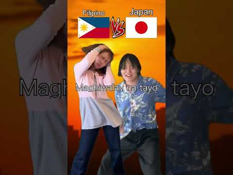 Japanese vs Tagalog Hiwalay ver. Learning Filipino w/ @SkyGarden.JaPinoyRock #shorts