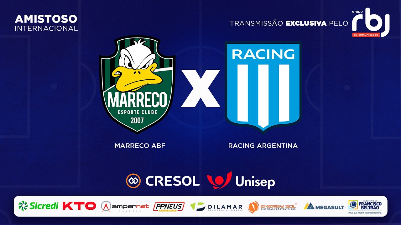 Marreco ABF vs Racing Argentina - Amistoso Internacional