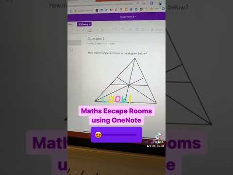 Maths Escape Rooms using OneNote #shorts