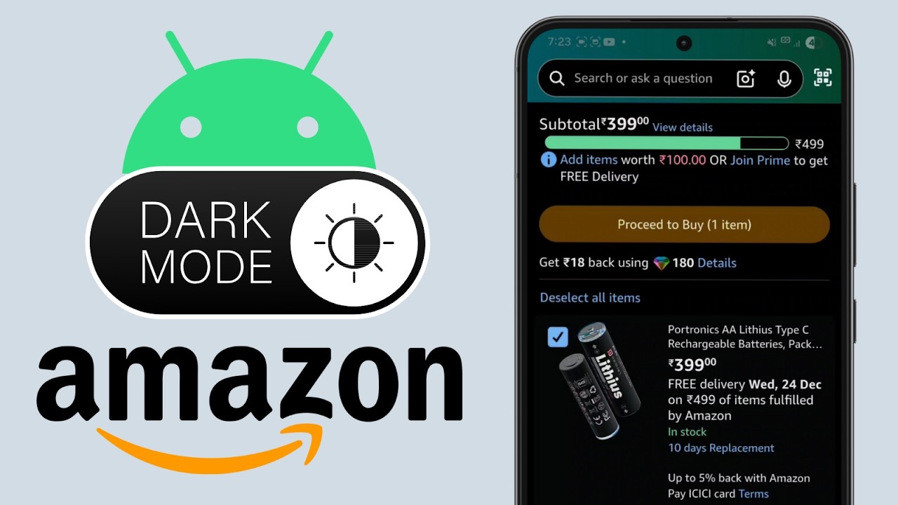 How to Enable Dark Mode in Amazon App for Android (Easy Method)