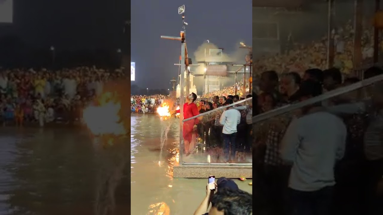 Ganga Aarti at Har Ki Pauri, Haridwar ✨