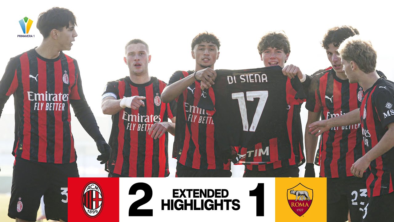 Plazzotta e Castiello iniziano l’anno con stile | Milan 2-1 Roma | Primavera 1 Highlights