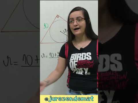 Conheça esse truque para descobrir o raio da Circunferência Inscrita no Triângulo Retângulo #Shorts