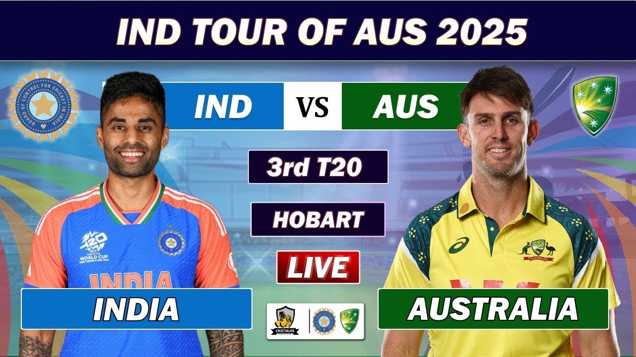 India vs Australia 3rd T20 Live Score & Commentary โ Watch the Exciting Match Today ๐