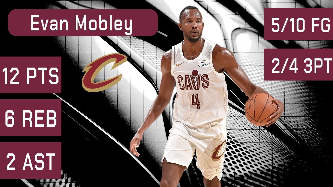 Evan Mobley's Impressive Preseason Performance vs Bulls – 12 Points & 6 Rebounds 🏀