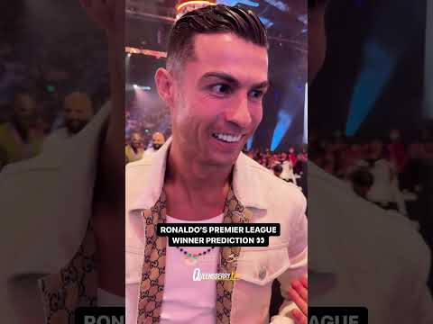 Cristiano Ronaldo predicts his Premier League title winner between Man City & Arsenal 🏆