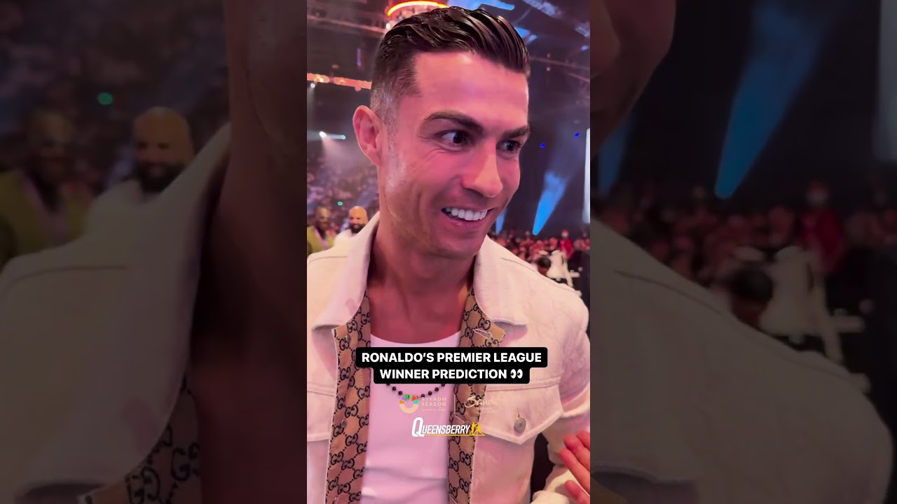 Cristiano Ronaldo Predicts the Premier League Champion: Man City or Arsenal? 🏆