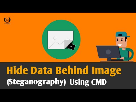 How to hide files behind image?|| Steganography