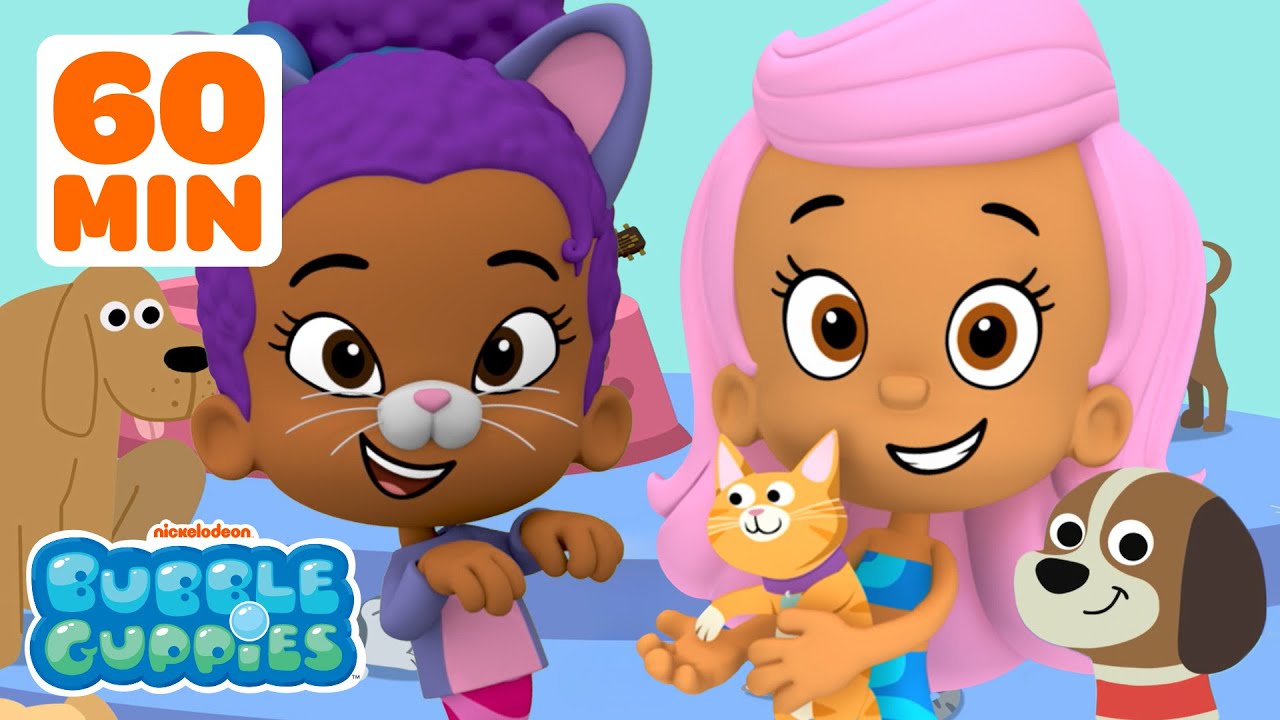 Bubble Guppies Play with Animals for 60 Minutes Straight 🐾 | Nick Jr.