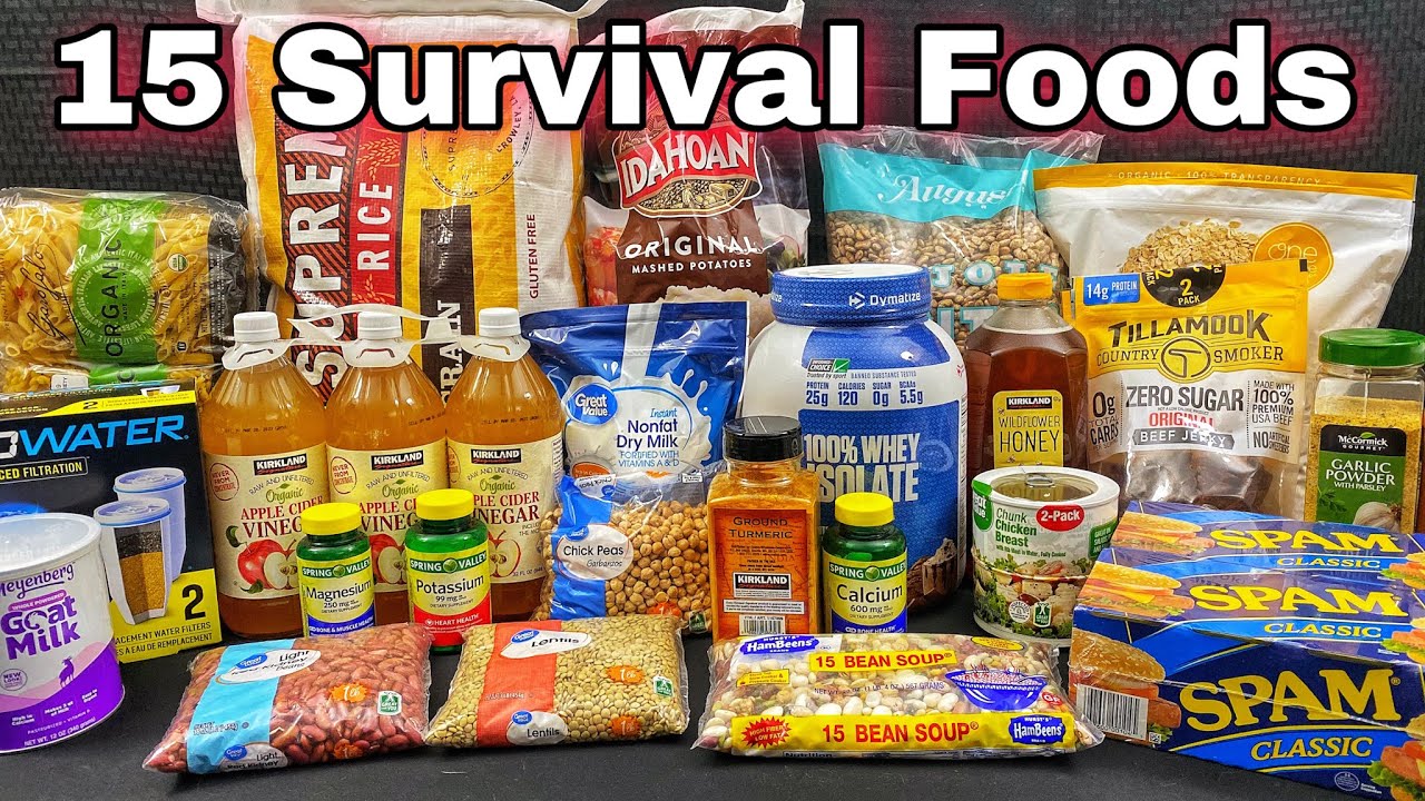 15 Top 15 Essential Survival Foods Every Prepper Must Stockpile for Emergencies 🥫