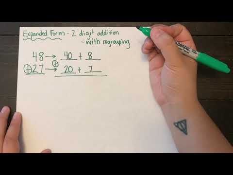 2 Digit Addition Expanded Form WITH Regrouping