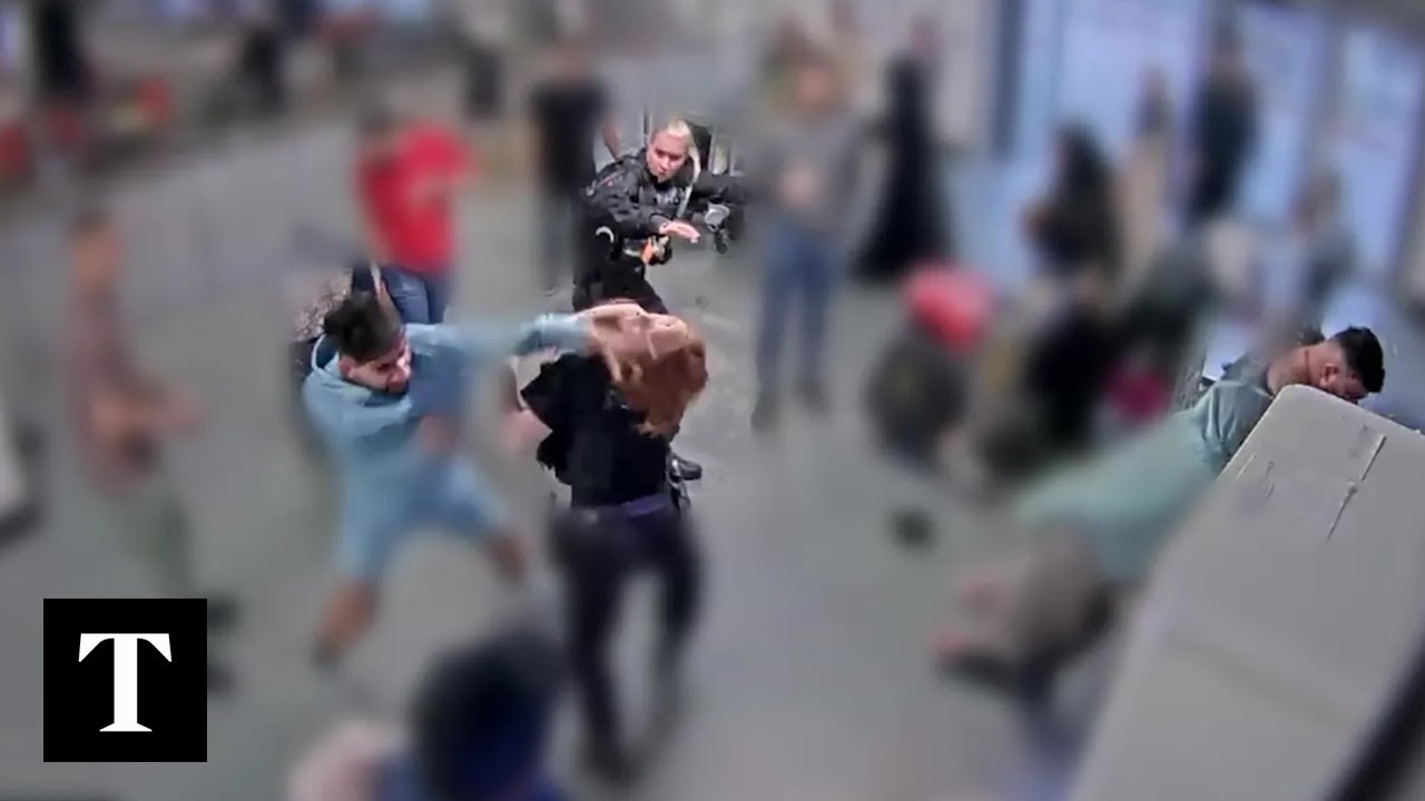 Manchester Airport Police Assault Caught on CCTV 🚨