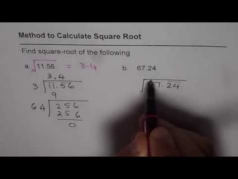 How to Calculate Square Root of Decimal Numbers Without Calculator