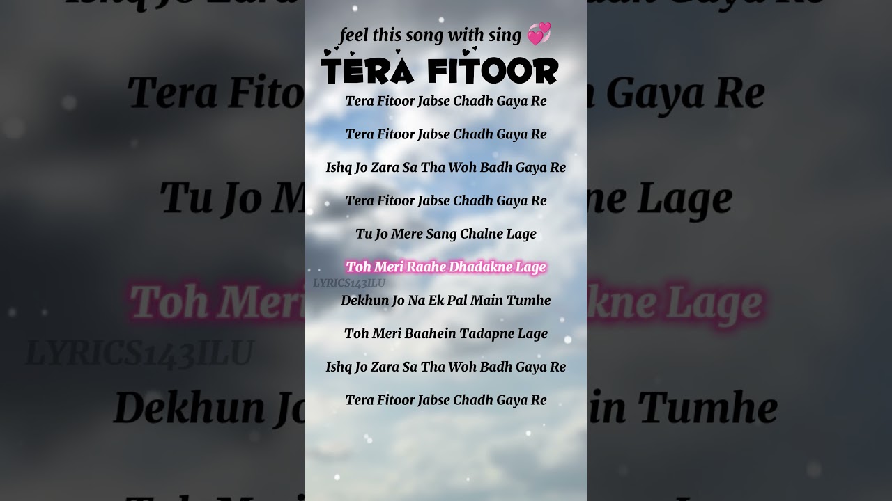 Tera Fitoor | Sad Romantic Song by Arijit Singh 🎶