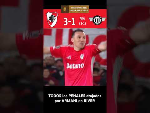 TODOS los PENALES ATAJADOS por ARMANI en RIVER#riverplate  #river #libertadores #goles #futbol #carp