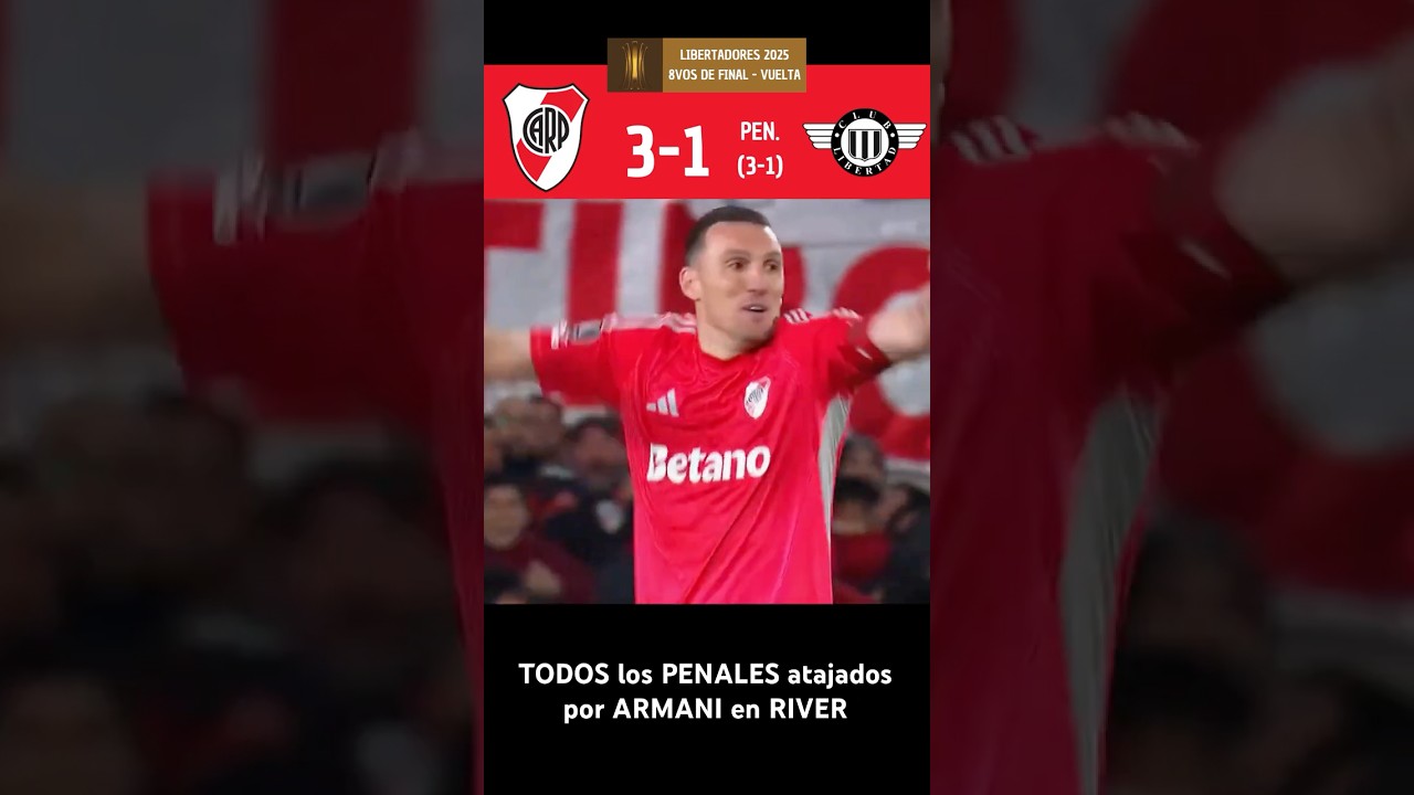 ¡Impresionantes atajadas de Armani en River Plate! 🔥 Todos los penales detenidos en la Libertadores