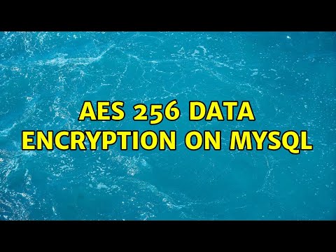 AES 256 data encryption on Mysql (2 Solutions!!)