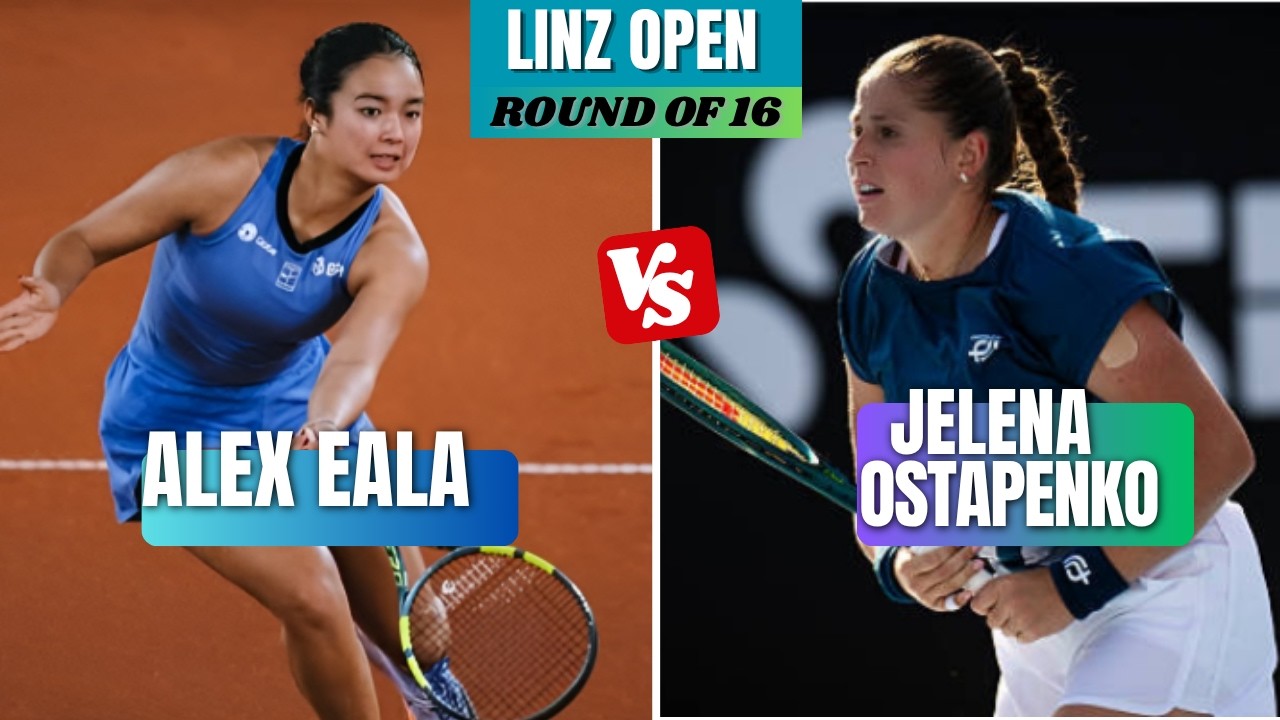 Eala vs Ostapenko LIVE Scores | Linz Open R16 🎾