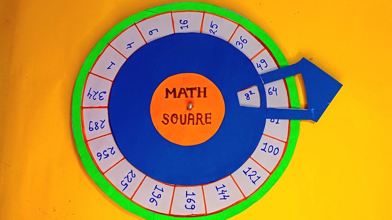 DIY Maths Squares Machine | Easy Working Model for Math Exhibitions 🧮