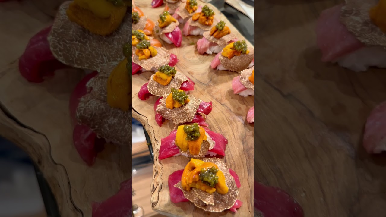 Luxurious Sushi: Osetra Caviar, Hokkaido Uni & White Truffle