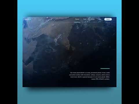 Earth Website UI/UX & Animation Inspiration 🌍