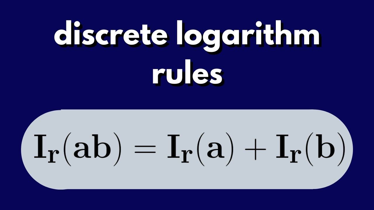 Mastering Discrete Logarithm Rules in Number Theory 🔢