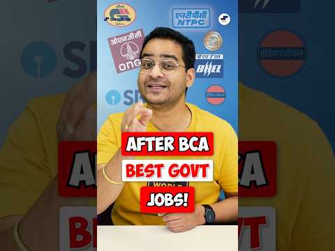 💥After BCA Best Sarkari Jobs🤩Best Govt. Jobs After BCA🤑After BCA Jobs #Shorts #BCA #BCAJobs #GoI