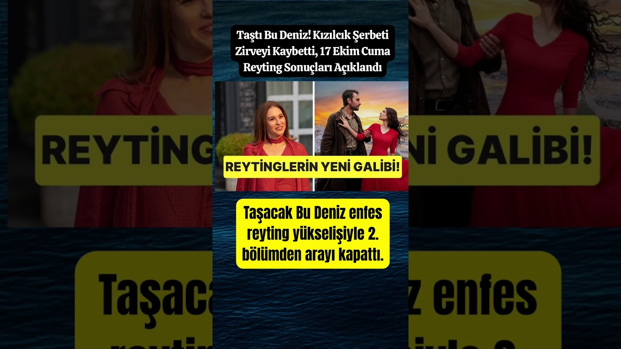 Kızılcık Şerbeti Zirveyi Kaybetti! 📉 17 Ekim Reyting Sonuçları