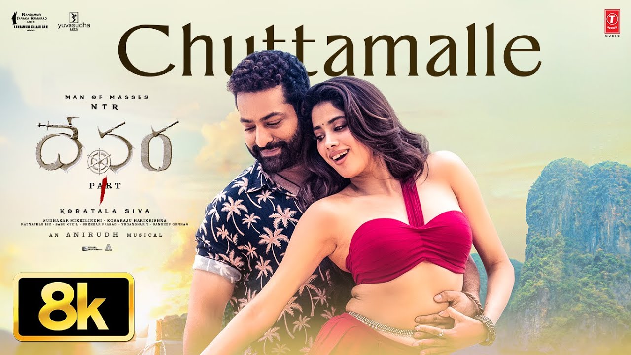 Chuttamalle [8K] Video from Devara Part 1 | NTR, Janhvi Kapoor & More 🎬