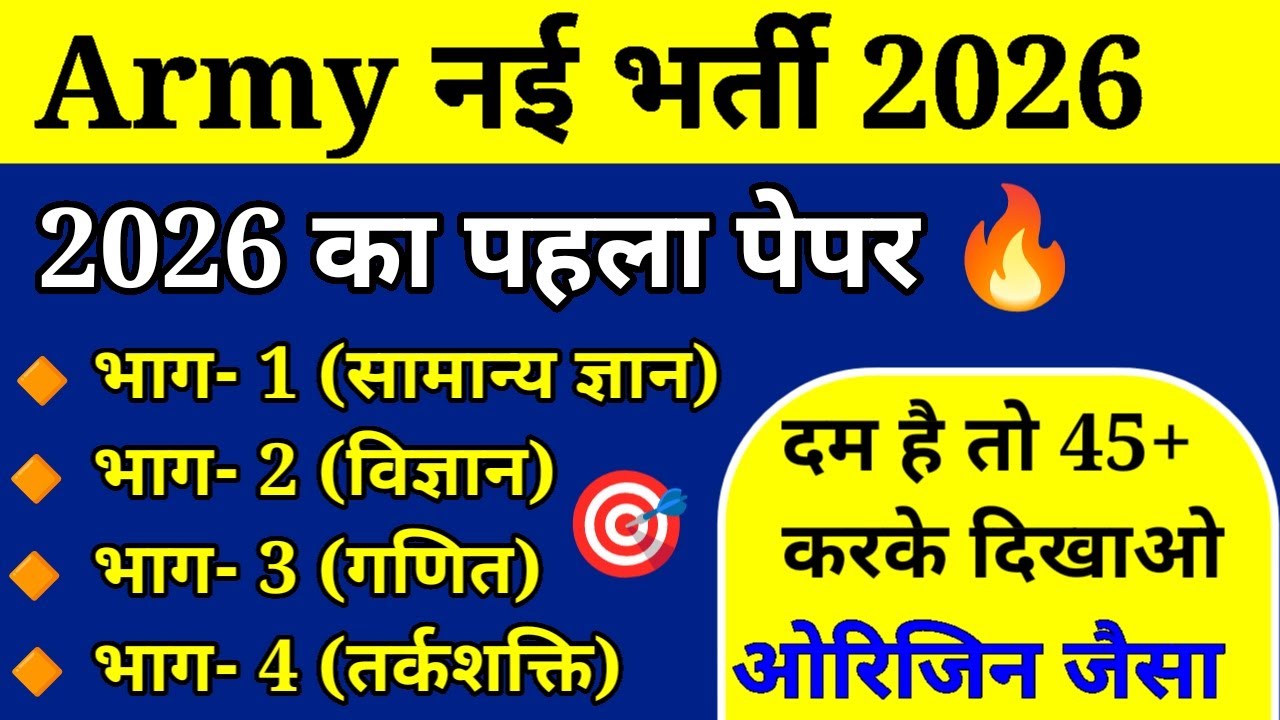 Army Agniveer 2026 Model Papers & Ebook 📘