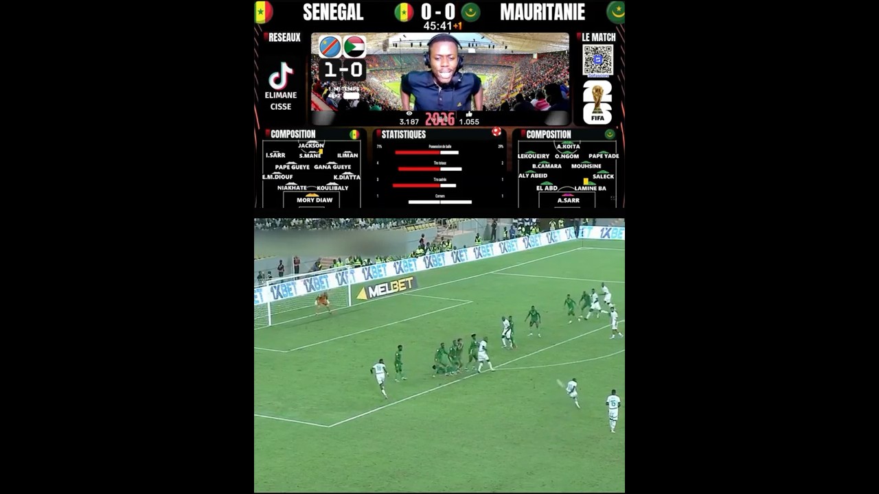 Sénégal écrase la Mauritanie 4-0 et décroche sa qualification pour la Coupe du Monde 2026 🌍