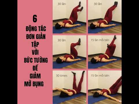 6 bài tập đơn giản với bức tường để giảm mỡ bụng hiệu quả | Emily Bui Yoga
