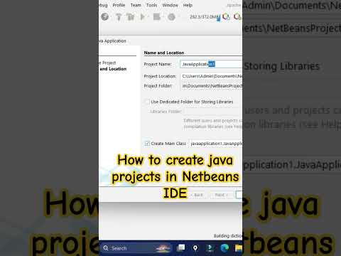 How to create java projects in Netbeans IDE #shortsfeed #coding #java #viral