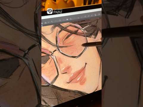 drawing with clip studio paint 🍎 #digitalart #illustration #ad #sponsored