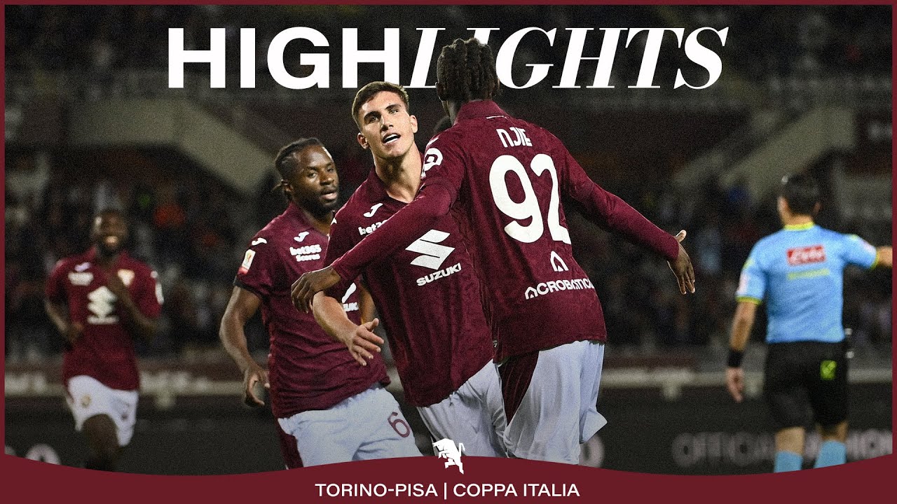 Torino Wins 1-0 Against Pisa | Coppa Italia Highlights ⚽