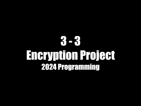 3-3 Encryption/Decryption Project: Caesar Cipher