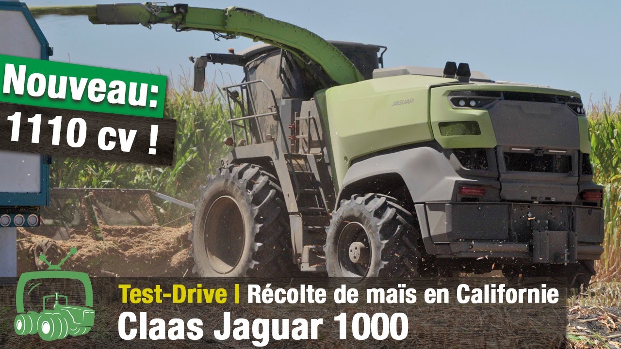 Test de la Claas Jaguar 1200 en Californie 🚜