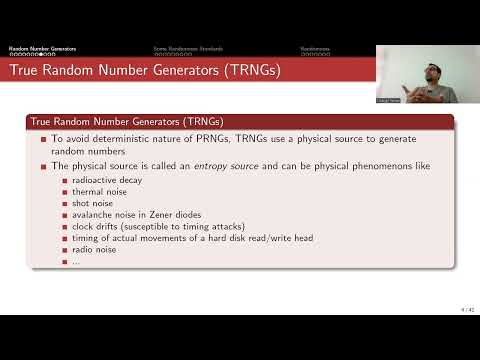 Random Number Generators for Cryptography