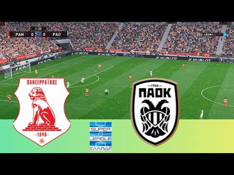 Πανσερραϊκός vs ΠΑΟΚ | Ζωντανά Super League | Αγώνας Ποδοσφαίρου PES 2021