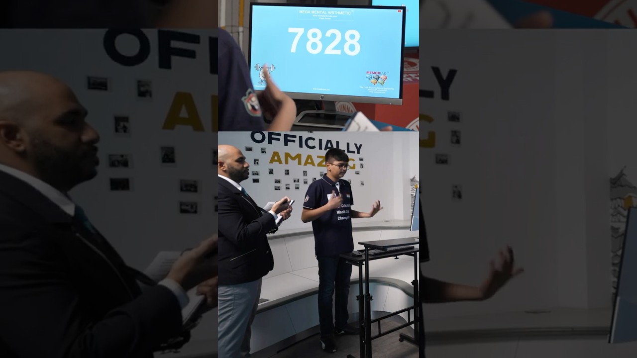Aaryan Shukla Sets Record: Add 100 Four-Digit Numbers in Just 30.9 Seconds! ⏱️