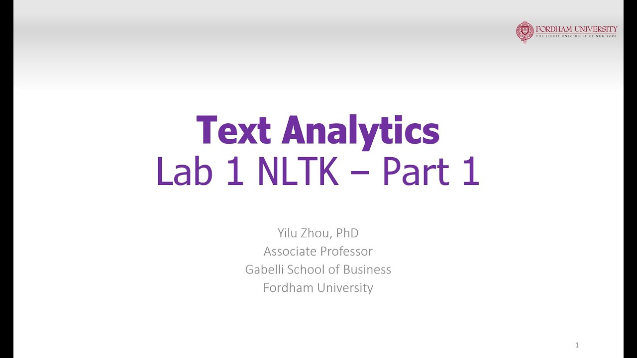 Text Analytics 2021 Lab 1: NLTK Tutorial 📚