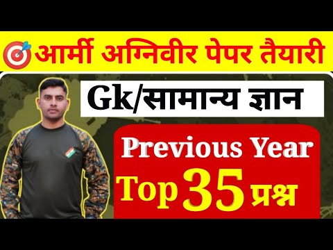 Top 35 Army Agniveer GK Questions for 2025 π