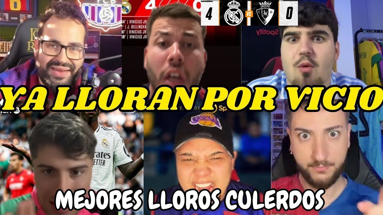 Mejores lloros y reacciones de barcelonistas tras la goleada del Real Madrid contra Valencia