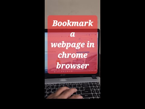 Bookmark a webpage in chrome browser #shorts #youtubeshorts