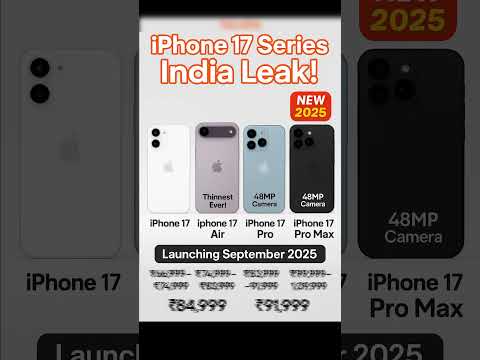 iPhone 17 Series India Launch 🔥 | iPhone 17, Air, Pro & Pro Max Full Specs & Price!